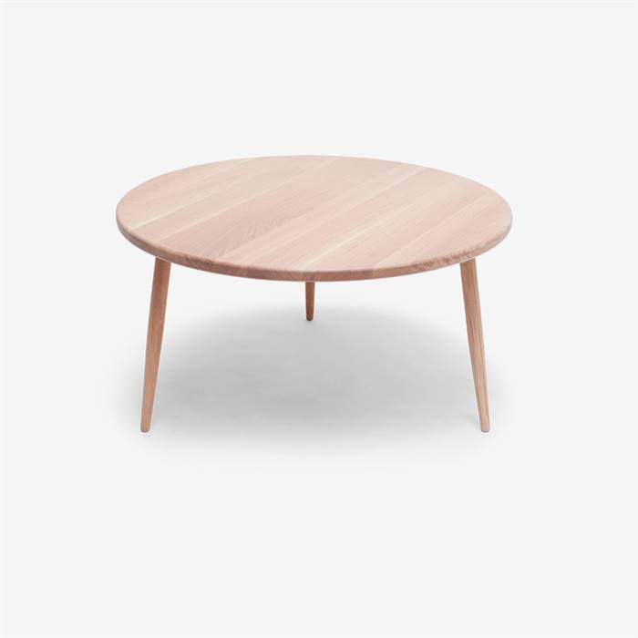 Wood Zone WZ.15 rundt sofabord - Europæisk eg - Ø: 60 cm - RMC Pure  : Erling Christensen Møbler