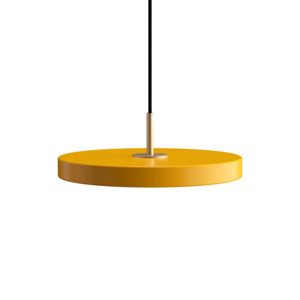 Umage Asteria pendel - Mini - Saffron yellow / Messing  : Erling Christensen Møbler