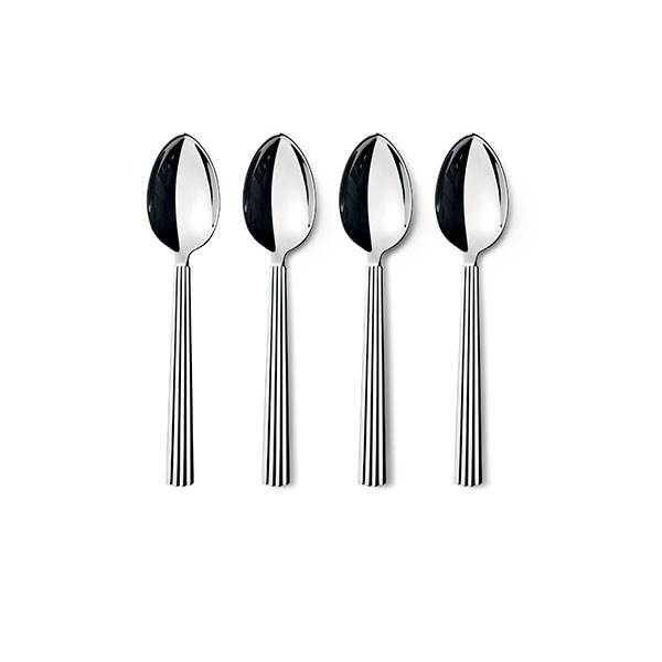 Georg Jensen Bernadotte dessertskesæt, 4 stk : Erling Christensen Møbler