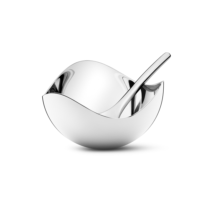 Georg Jensen Bloom saltkar med ske  : Erling Christensen Møbler