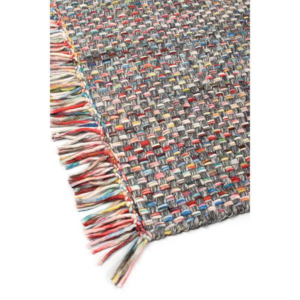 HC Interior Rugs Leeds håndvævet tæppe - Dark grey multi : Erling Christensen Møbler
