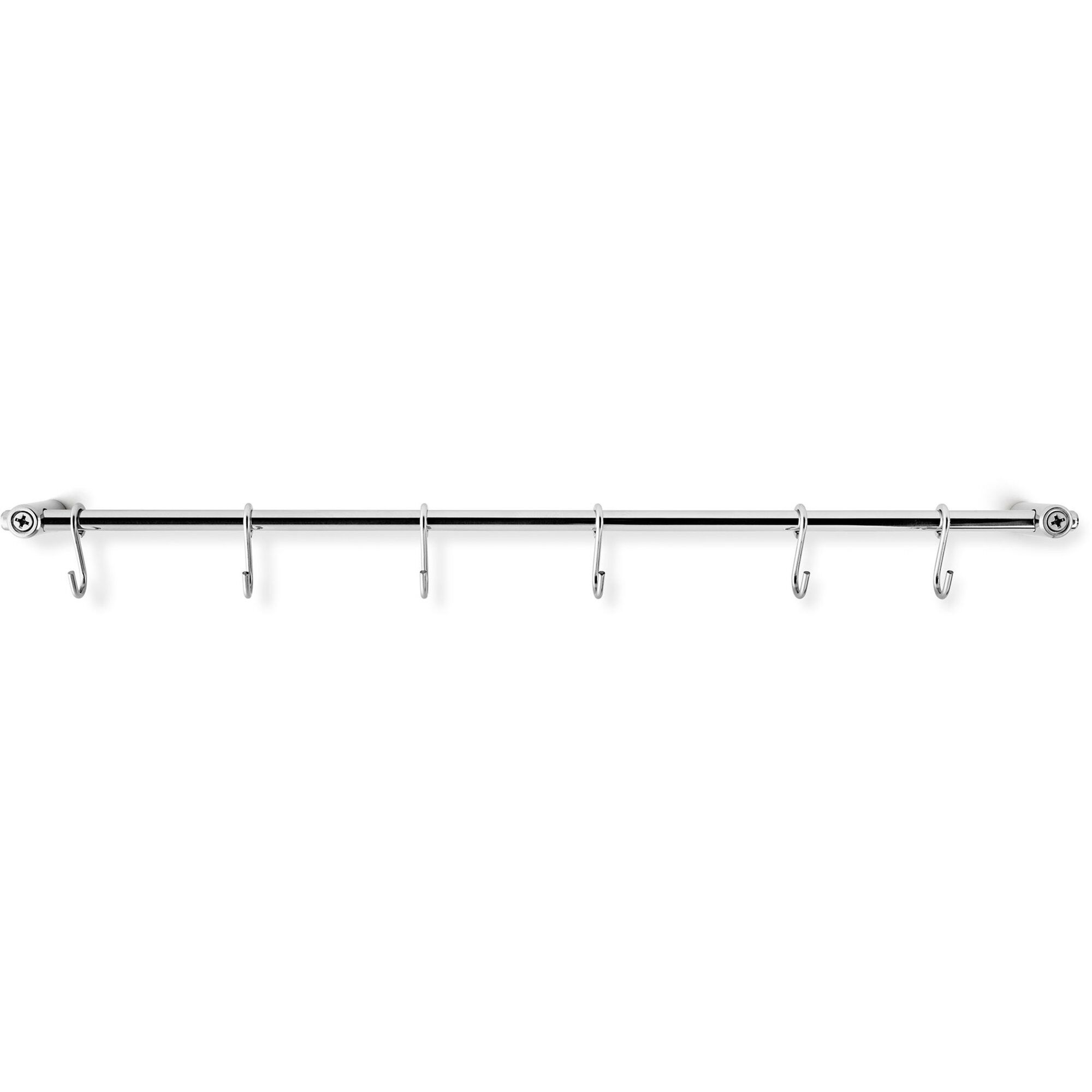 Eva trio Køkkenstang med S-kroge 40 cm, rustfrit stål