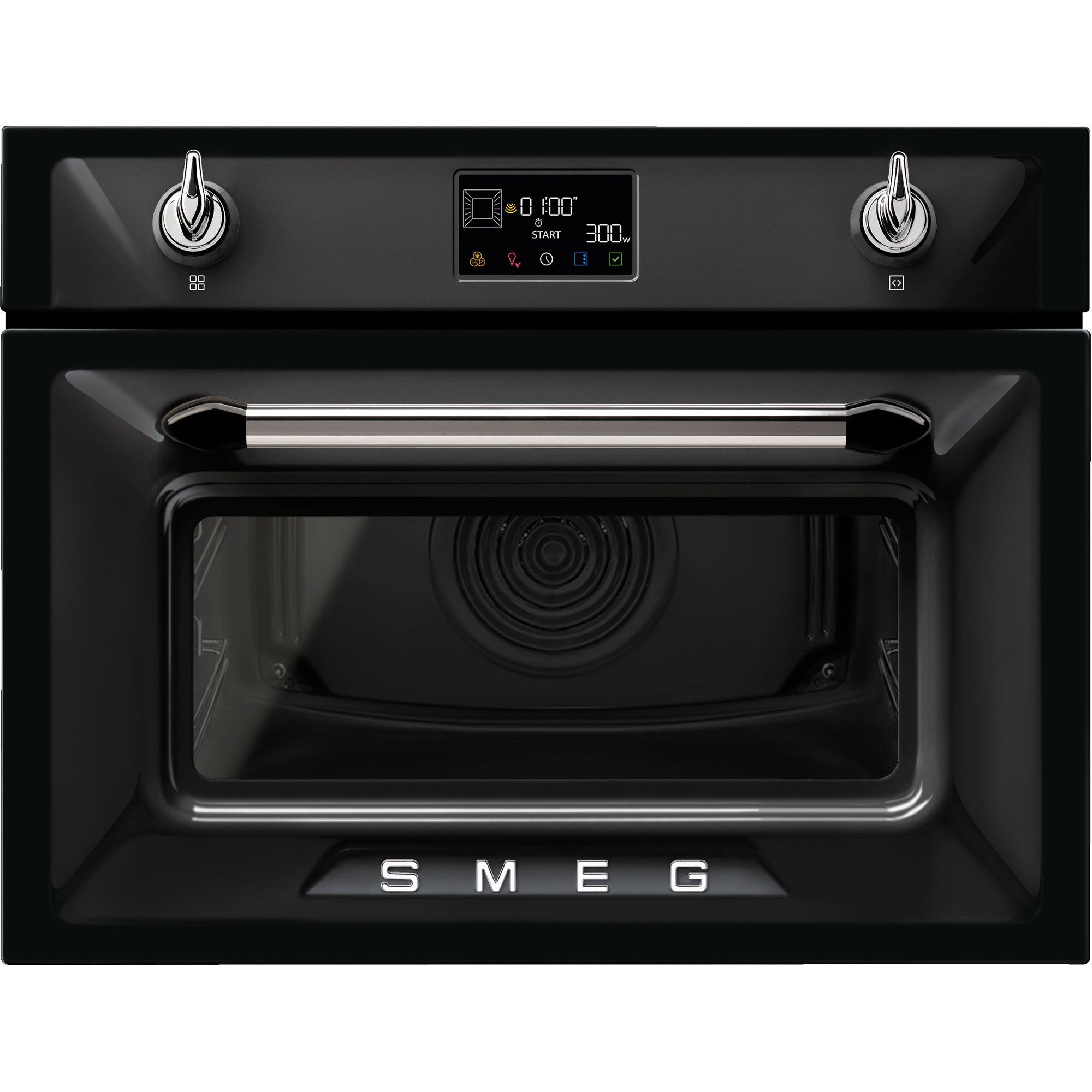 Smeg SO4902M1 Victoria kombi-mikrobølgeovn 40 liter, sort