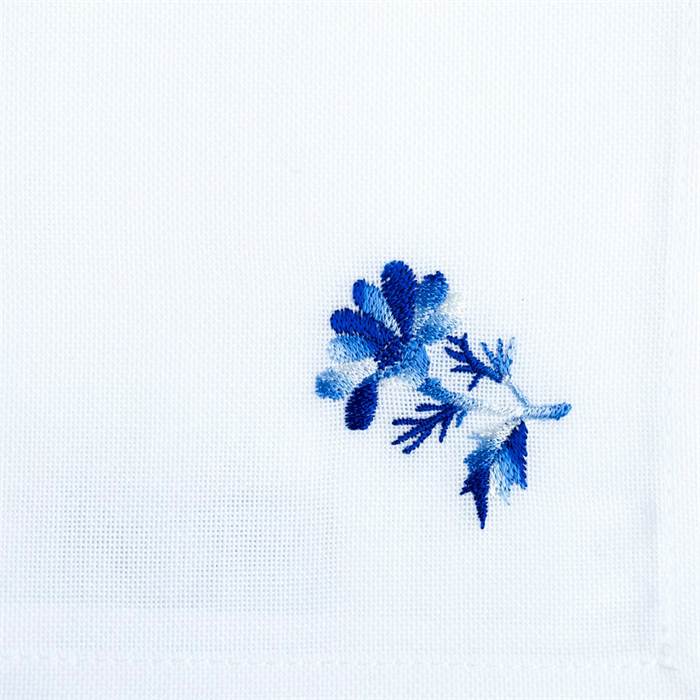 Langkilde og Søn Langkilde & Søn stofserviet - Frøkenhat - Blå blomst : Erling Christensen Møbler  : Erling Christensen Møbler