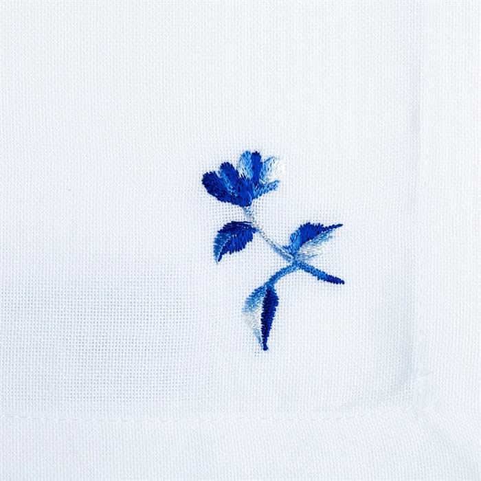 Langkilde og Søn Langkilde & Søn stofserviet - Kærmindesøster - Blå blomst : Erling Christensen Møbler  : Erling Christensen Møbler