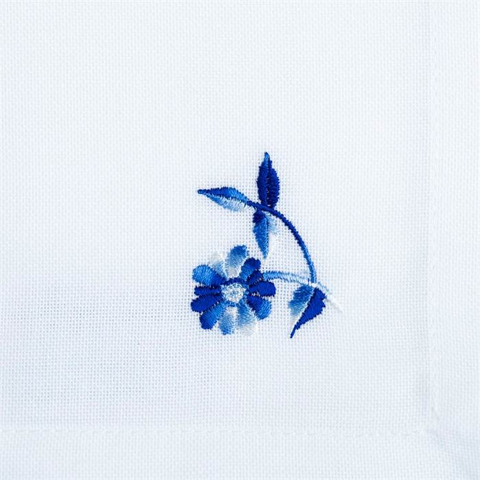 Langkilde og Søn Langkilde & Søn stofserviet - Tusindfryd - Blå blomst : Erling Christensen Møbler  : Erling Christensen Møbler