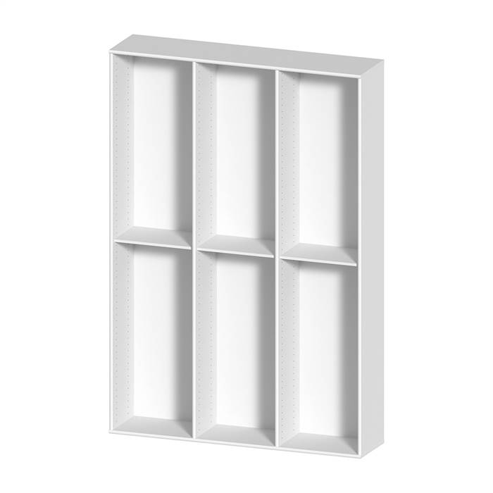 Mistral modul 123 - Top og bund til 3 sektioner - Vangereol - Hvidpigmenteret eg 15 Hvidpigmenteret eg/lak : Erling Christensen Møbler