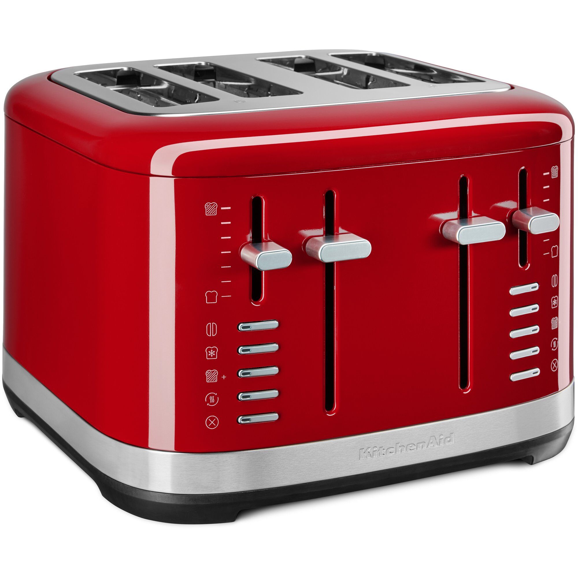Kitchenaid Brødrister med manuel kontrol, 4 skiver, rød