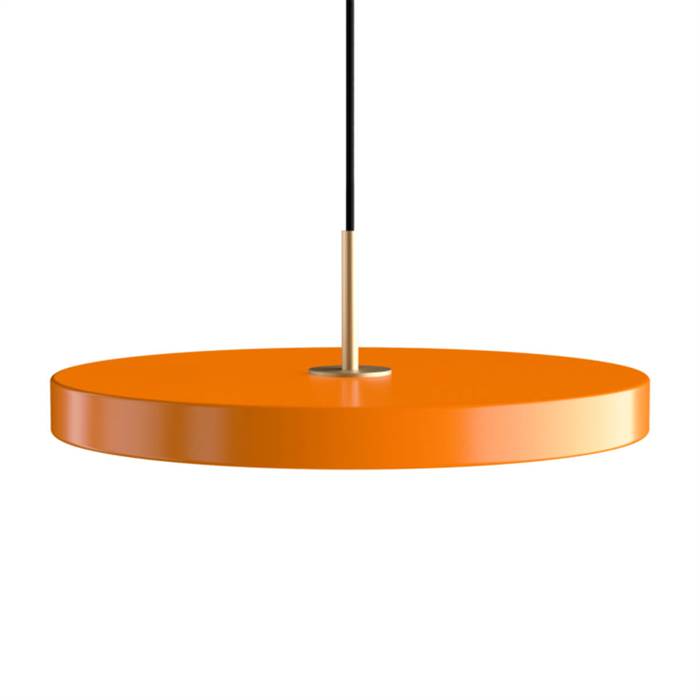 Umage Asteria pendel - Medium - Nuance Orange / messing  : Erling Christensen Møbler