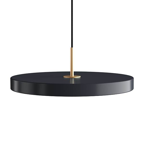 Umage Asteria medium pendel - Anthracite grey / messing  : Erling Christensen Møbler