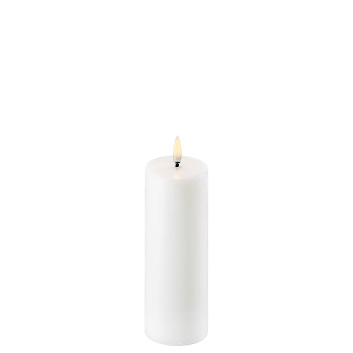 Uyuni Lighting LED Pillar bloklys - Ø5,8 x H15 cm - Nordic White  : Erling Christensen Møbler