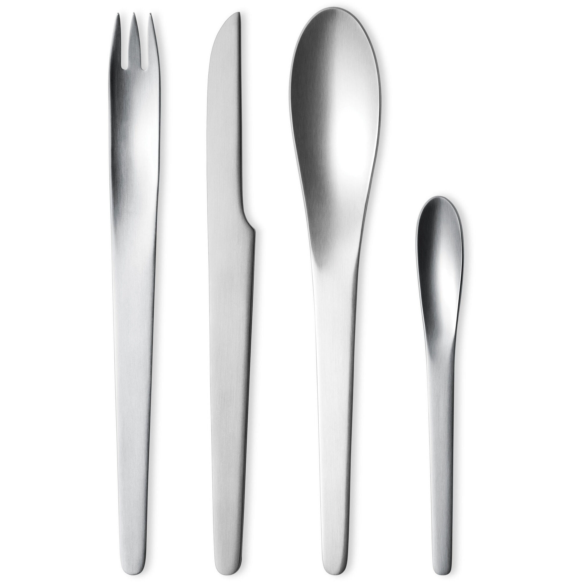 Georg jensen Arne Jacobsen Bestiksæt Mat 4 Dele