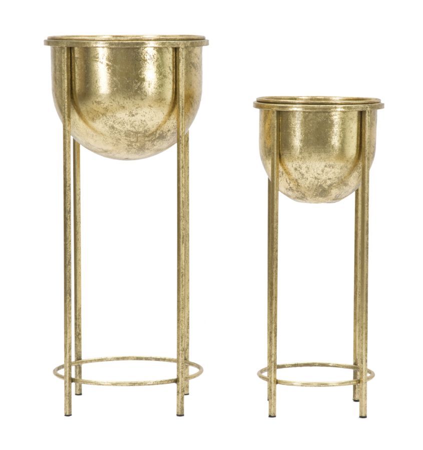 Glam plantestativer, guldfarve, metal  -  27x62 21x5x52 cm