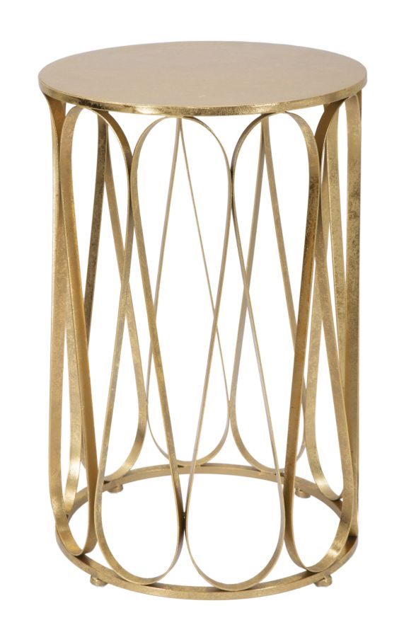 Glam bord i jern, guldfarvet  -  37x58 cm