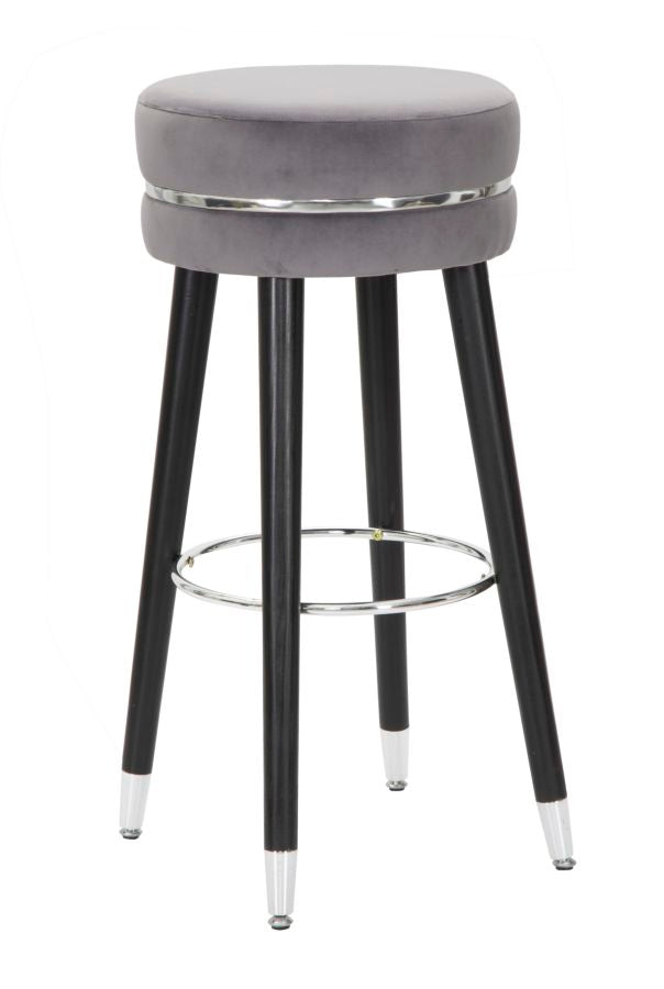 Glam barstol i fyrretræ, metal and polyester  -  35x74 cm