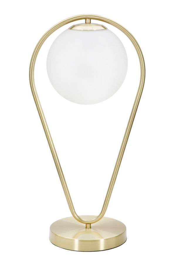 Glam bord i jern og glas  -  25x18x50 cm