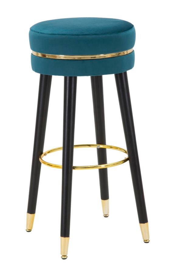 Glam barstol i fyrretræ, metal and polyester  -  35x74 cm