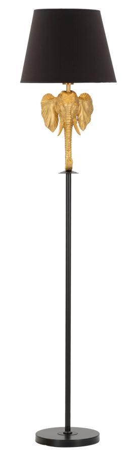 Glam gulvlampe, polyresin, metal og stof  -  37x164 cm