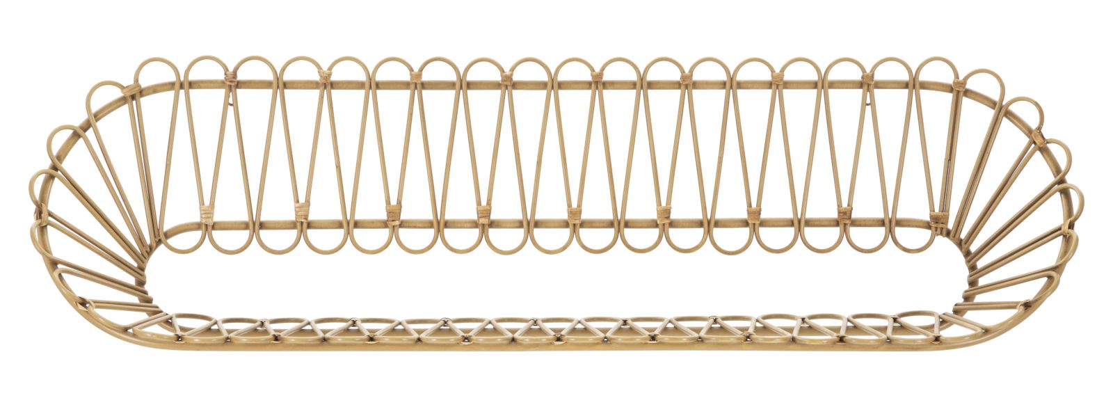 Boho chic hylde i metal  -  162x28x43 cm