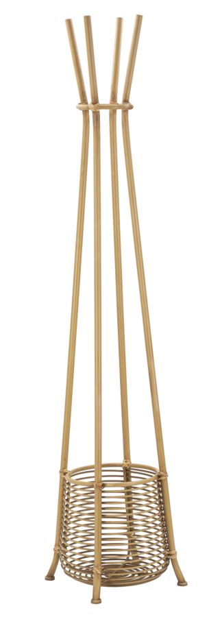 Boho chic paraplystativ i rattan  -  49x49x175 cm