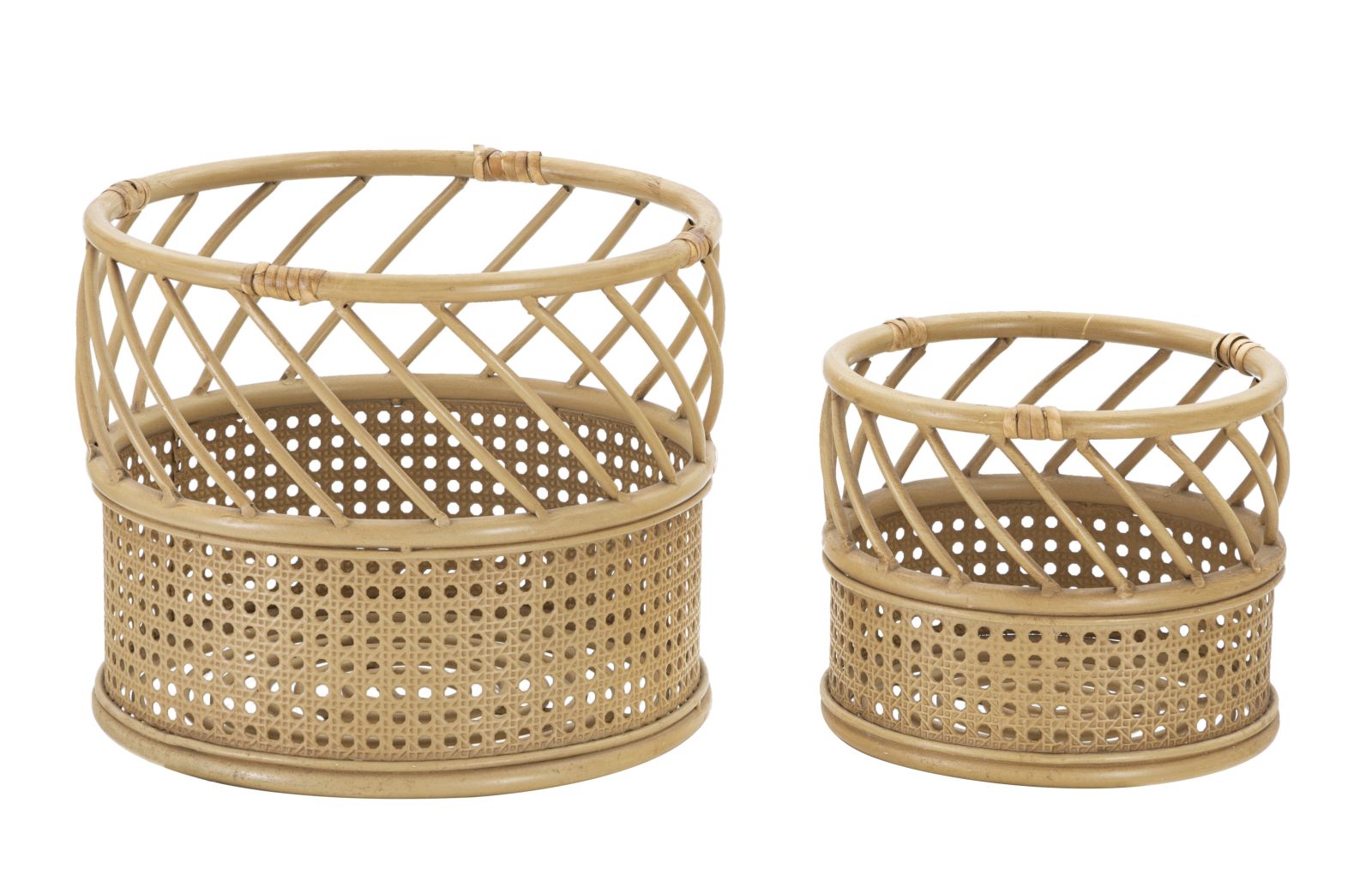 Boho chic vase i metal  -  30x25 22x18 cm
