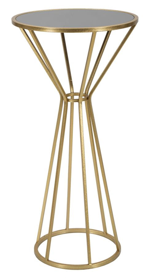 Glam sidebord i metal og MDF  -  40x80 cm