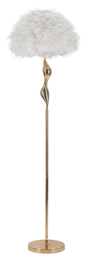 Glam lampe i jern og stof  -  50x165 cm