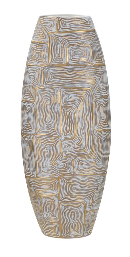 Moderne vase i polyresin  -  24 x 11,5 x 59,5 cm