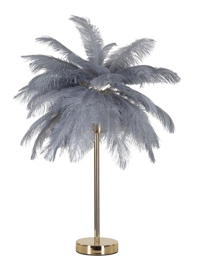 Glam bordlampe i guldfarve i jern og plast  -  55x60 cm