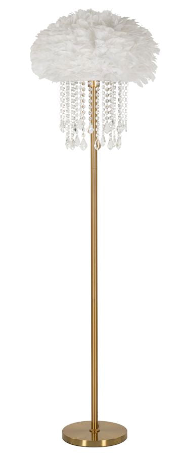 Glam gulvlampe i jern og plast  -  40x165 cm