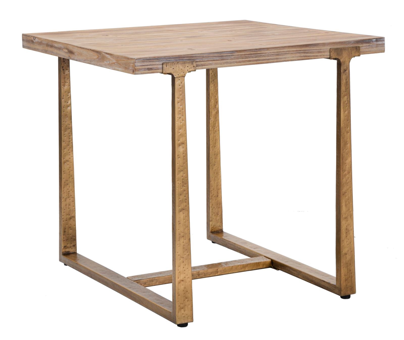 Bord i mdf og jern  -  80x80x76 cm