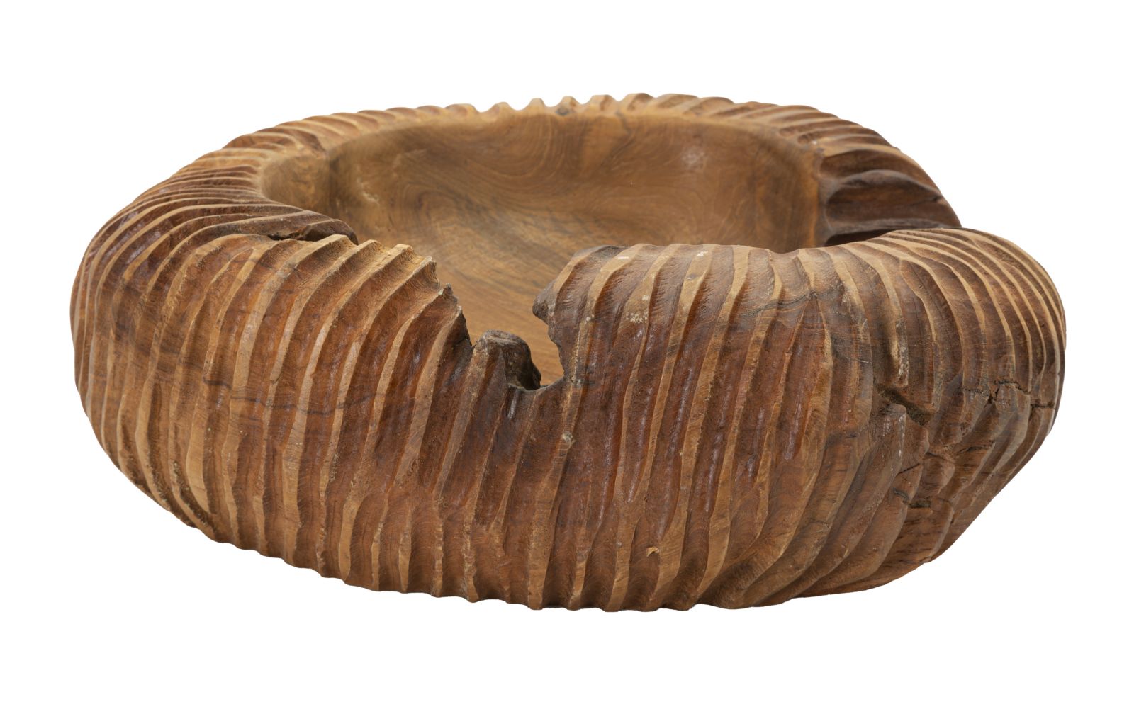 Bakke i teaktræ  -  37x40x16 cm