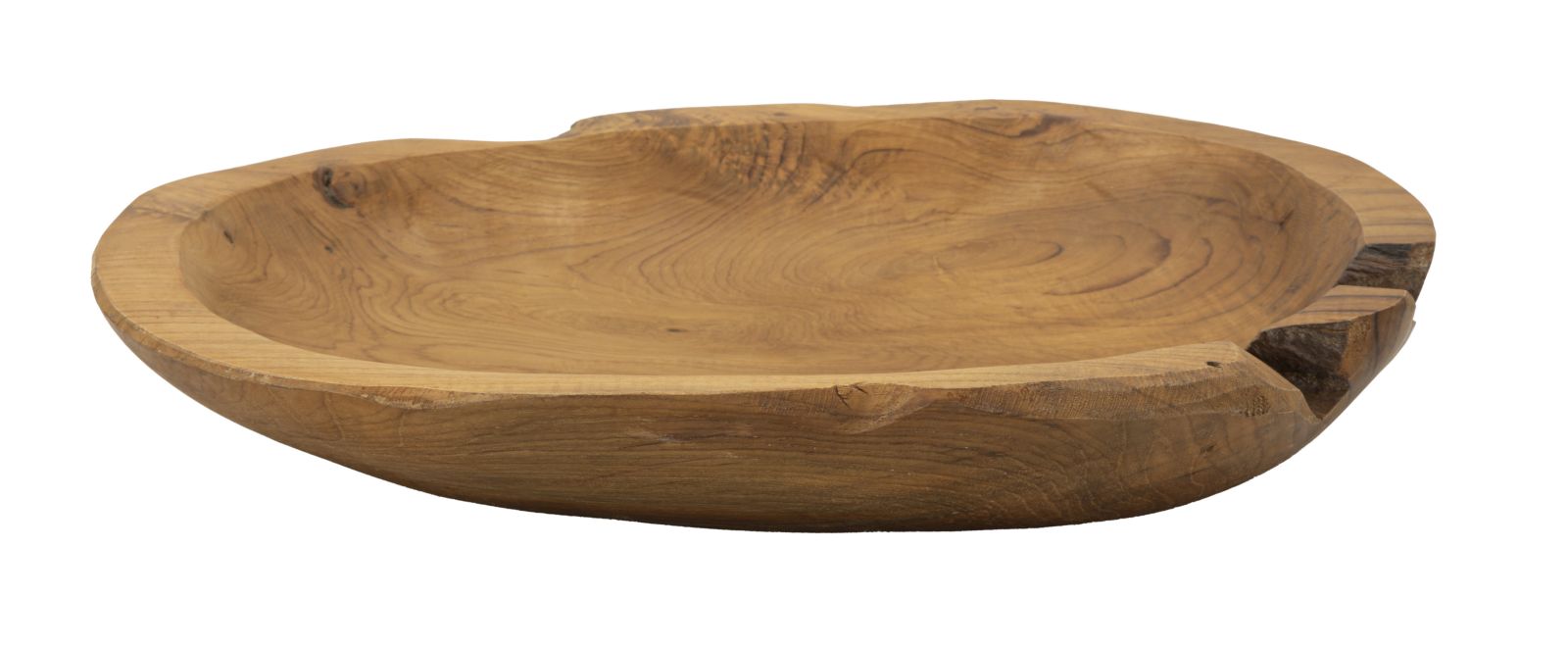Bakke i teaktræ  -  43x38x7 cm