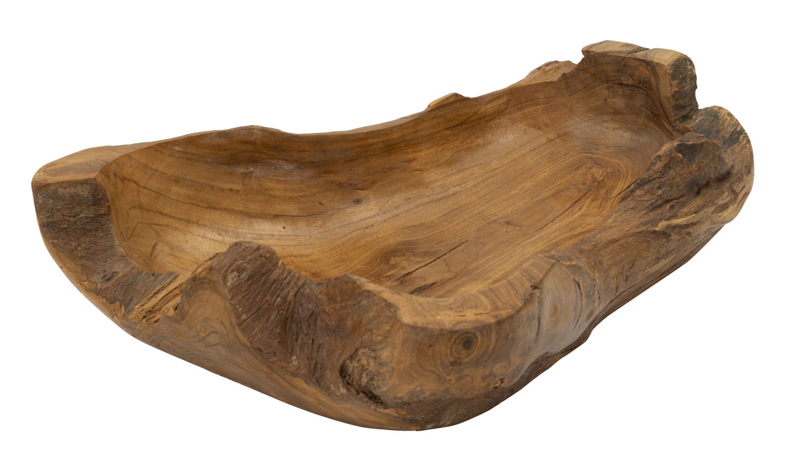 Bakke i teaktræ  -  40x29x10 cm
