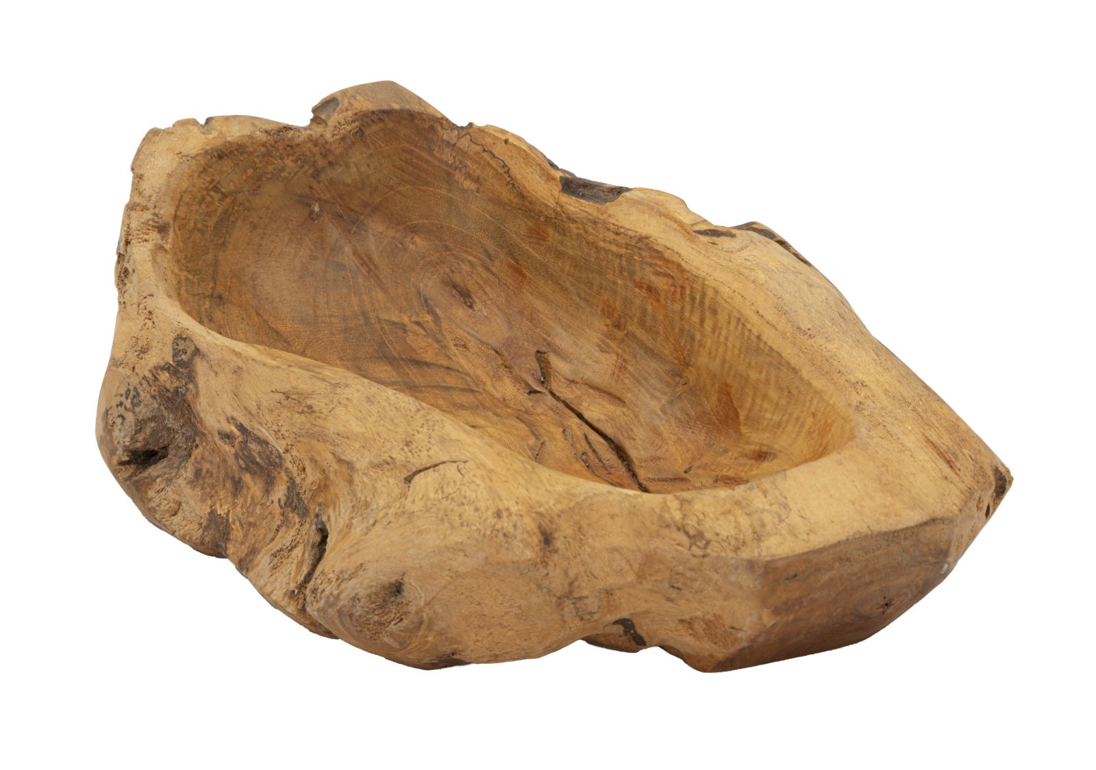 Bakke i teaktræ  -  31x21x8 cm