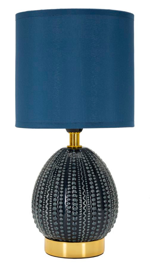 Moderne bordlampe, jern and stof  -  15x30x5 cm
