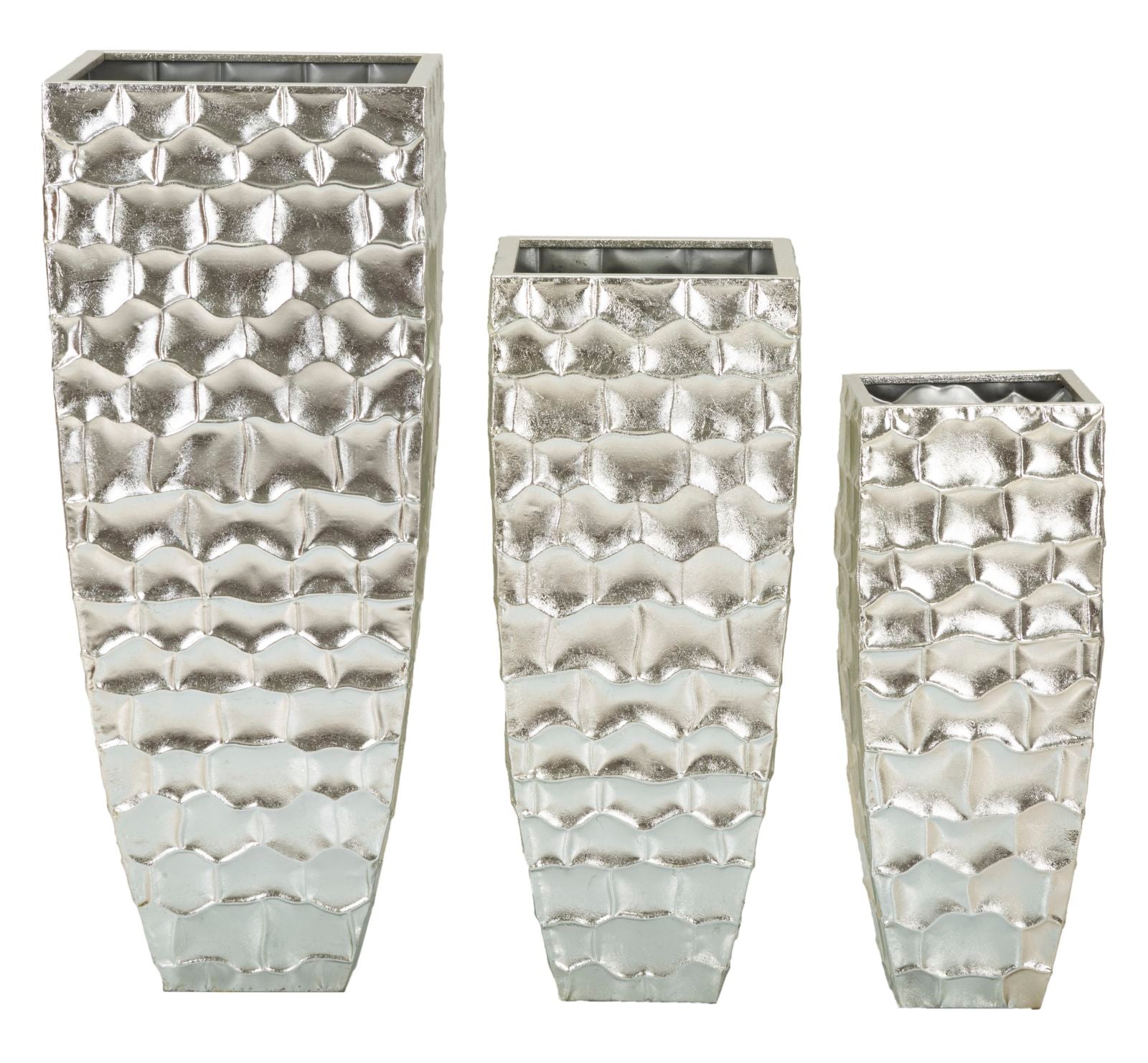 Glam vaser i jern  -  38x1x90, 30x5x75, 24x8x62 cm