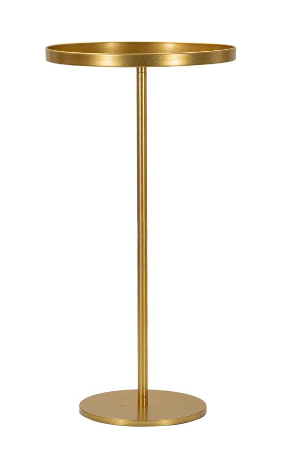 Glam bord i guldfarve, metal  -  51x100 cm