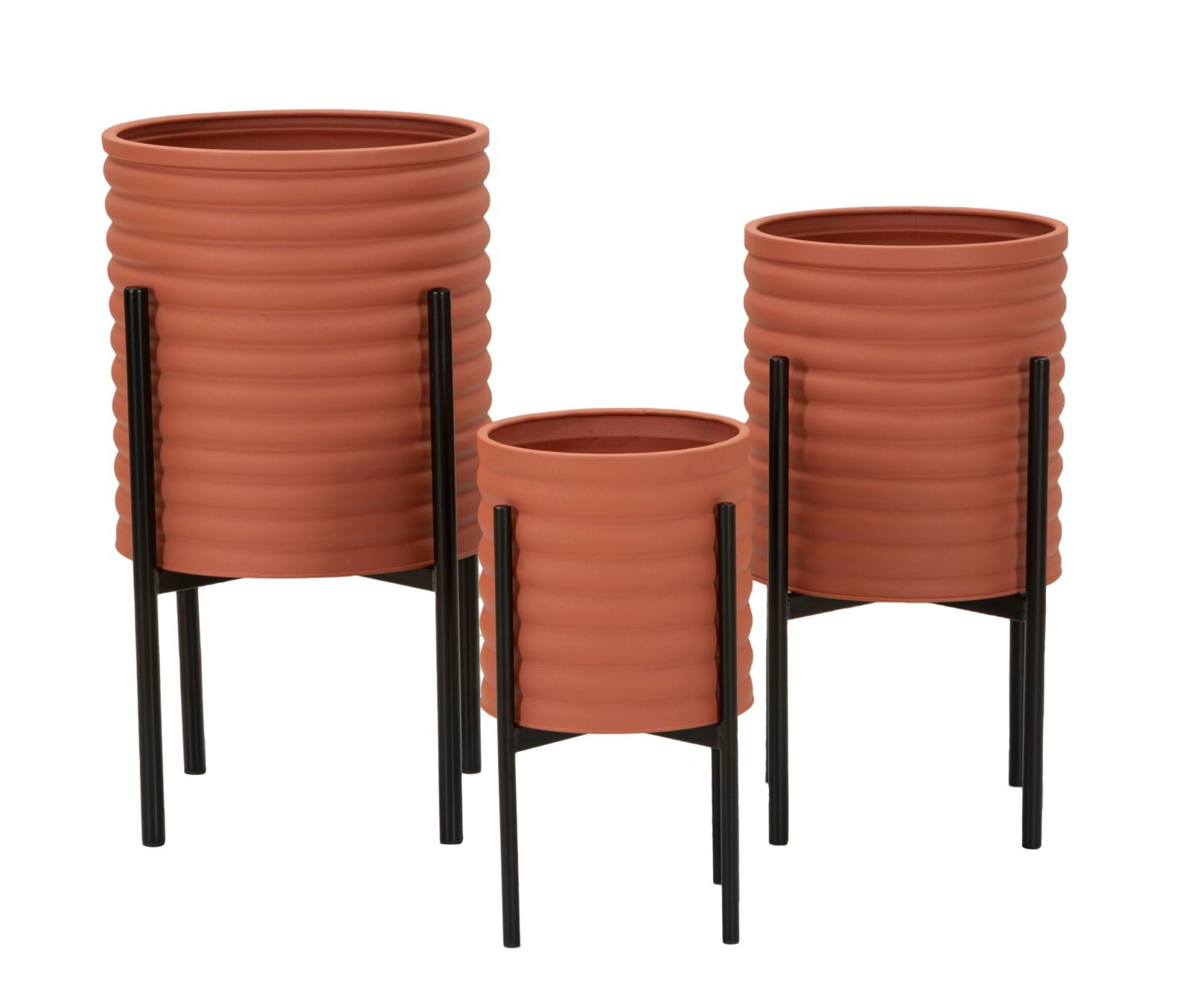 Sæt med vaser, metal -  36x56x5, 30x48x5, 24x37x5 cm