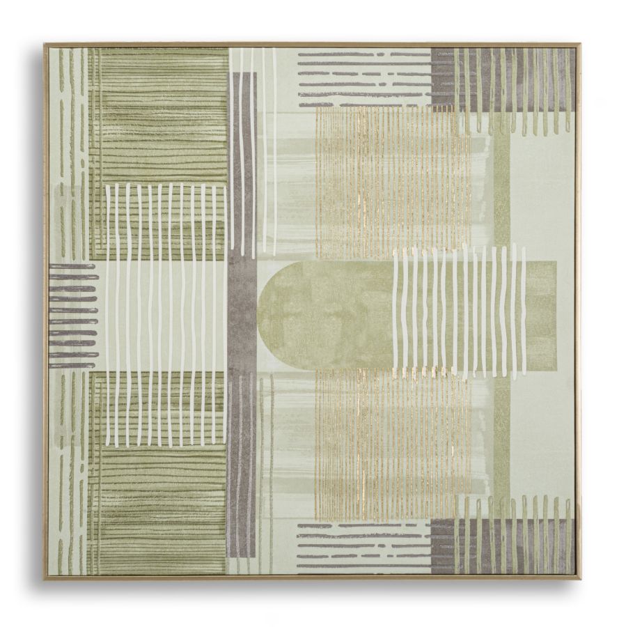 Canvas print, fyrretræ, lærred og plast   -  60x3x60 cm