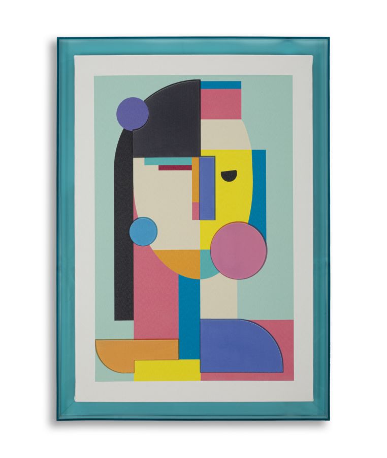 Canvas print af fyrretræ, lærred og plast  -  50x3x3 cm