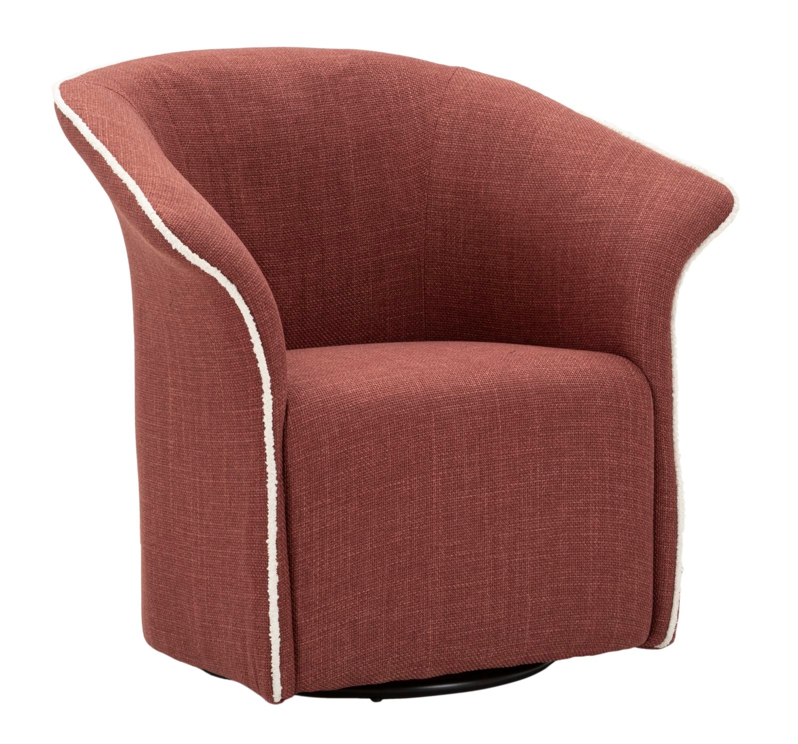 Lænetol i bordeaux rød, polyester  -  70x72x75, 44x5 cm