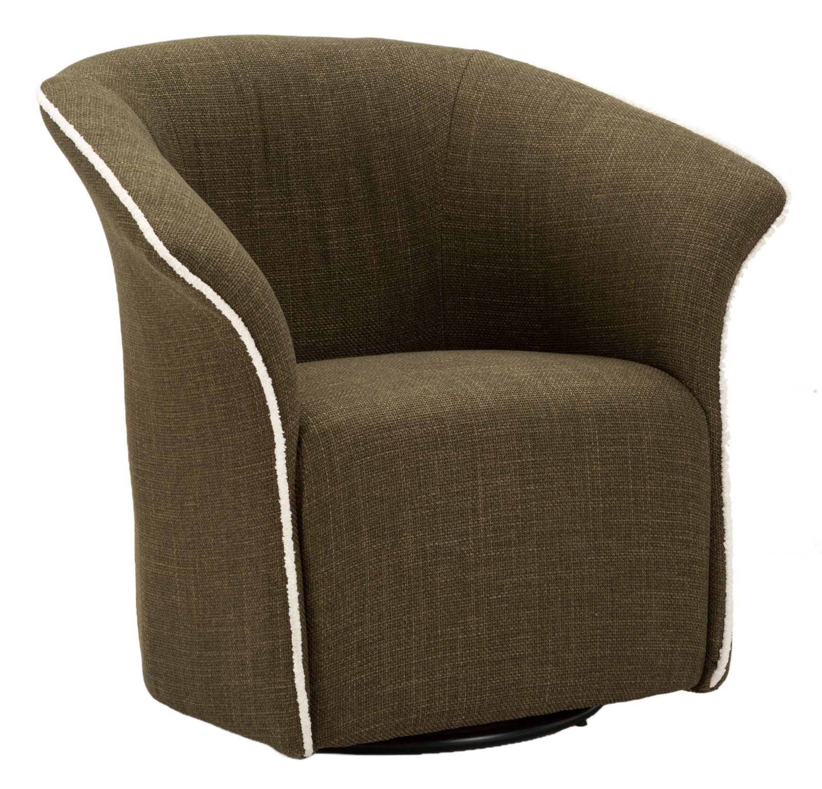 Lænetol i grøn, polyester  -  70x72x75, 44x5 cm