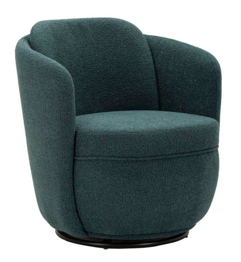 Lænetol i blå, polyester  -  70x72x75, 44x5 cm