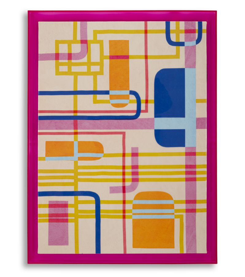 Canvas print af fyrretræ, lærred og plast  -  60x3x3 cm