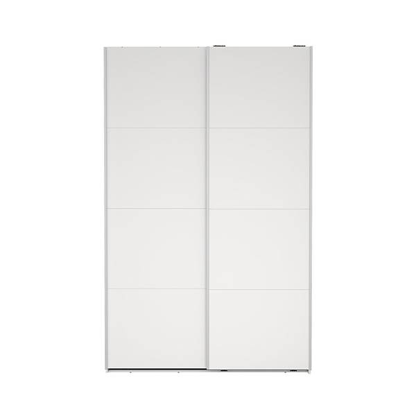 Tvilum Bergamo garderobeskabe med hvide låger - 140 x 220 cm  : Erling Christensen Møbler