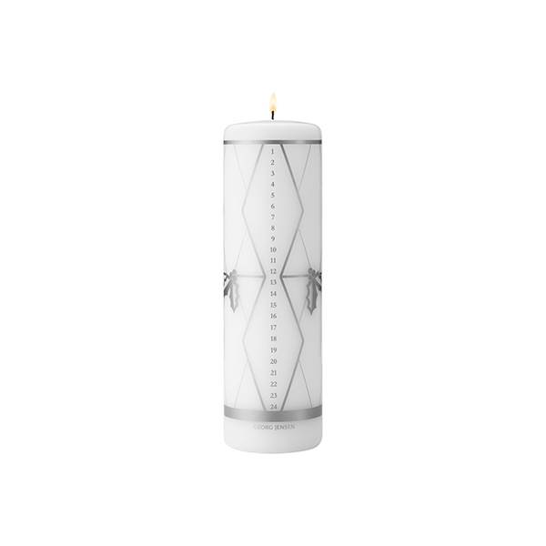 Georg Jensen 2026 kalenderlys - Sølv  : Erling Christensen Møbler