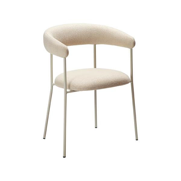 Dan-Form Plenti spisebordsstol - Bone White bouclé  : Erling Christensen Møbler