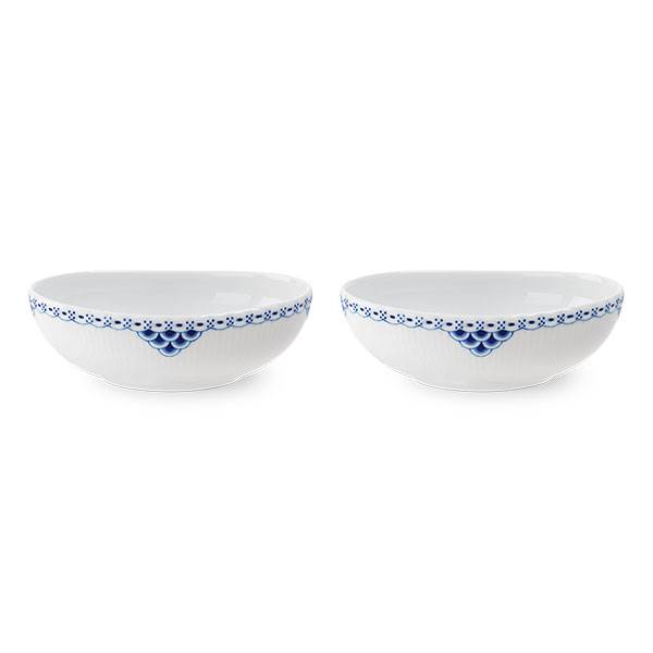 Royal Copenhagen Prinsesse skål, oval - 2 stk - 37 cl  : Erling Christensen Møbler