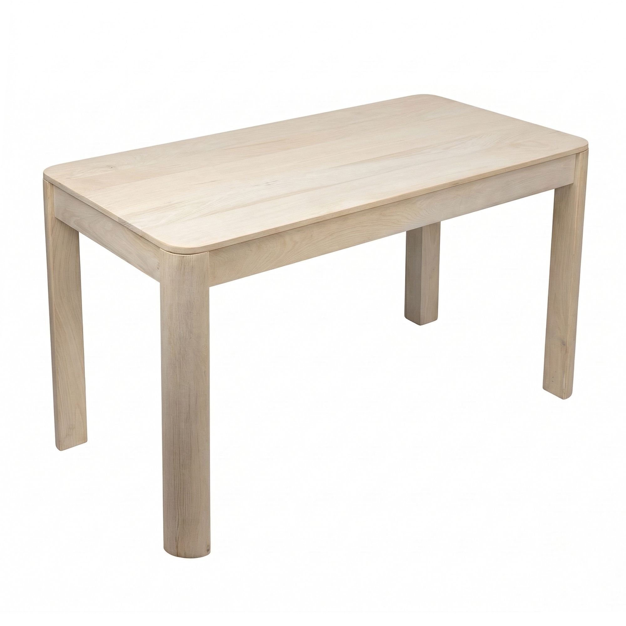 Rektangulært Spisebord 120x60 cm i Massivt Mangotræ White Wash  -  Designbord
